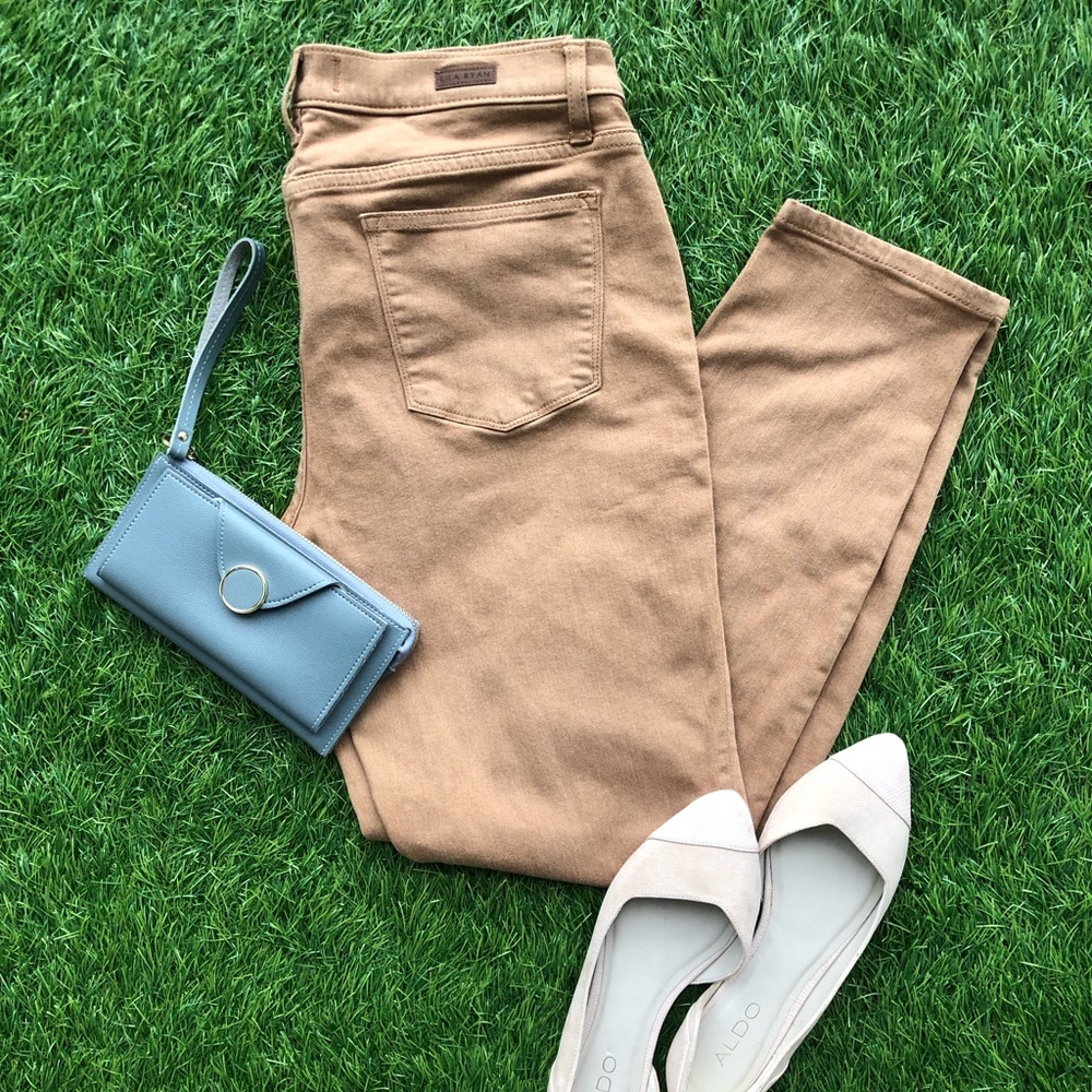 Lila Ryan size 31 camel skinny jeans style #164301